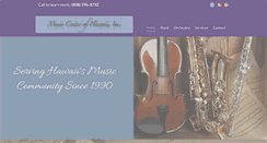 Desktop Screenshot of musiccenterofhawaii.net