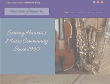 Tablet Screenshot of musiccenterofhawaii.net